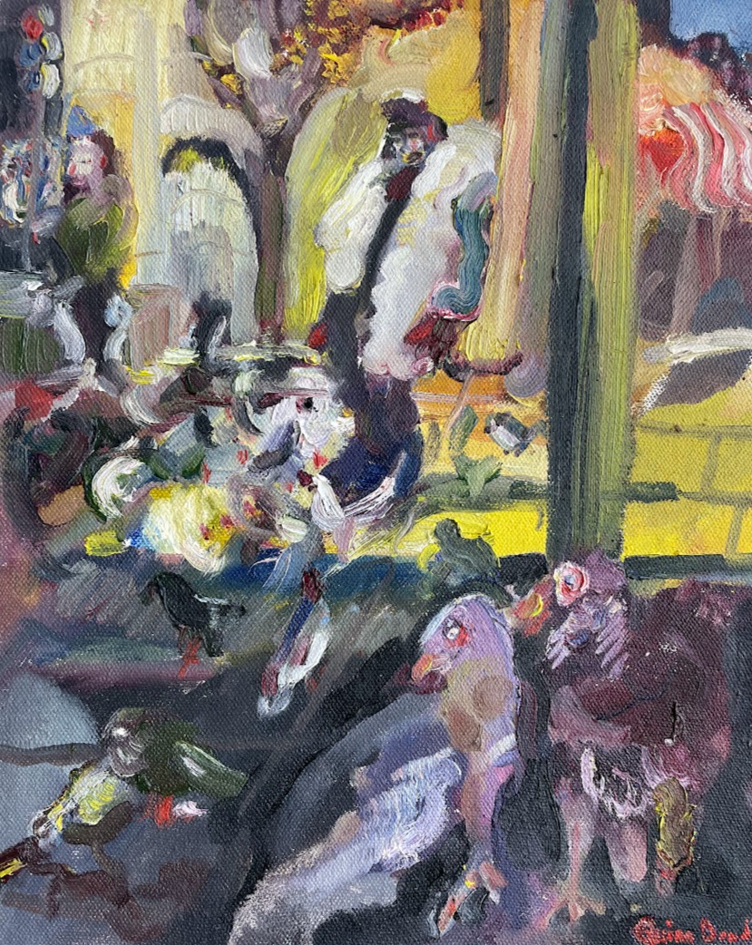 Center City 1 (Man Feeding Pigeons)
